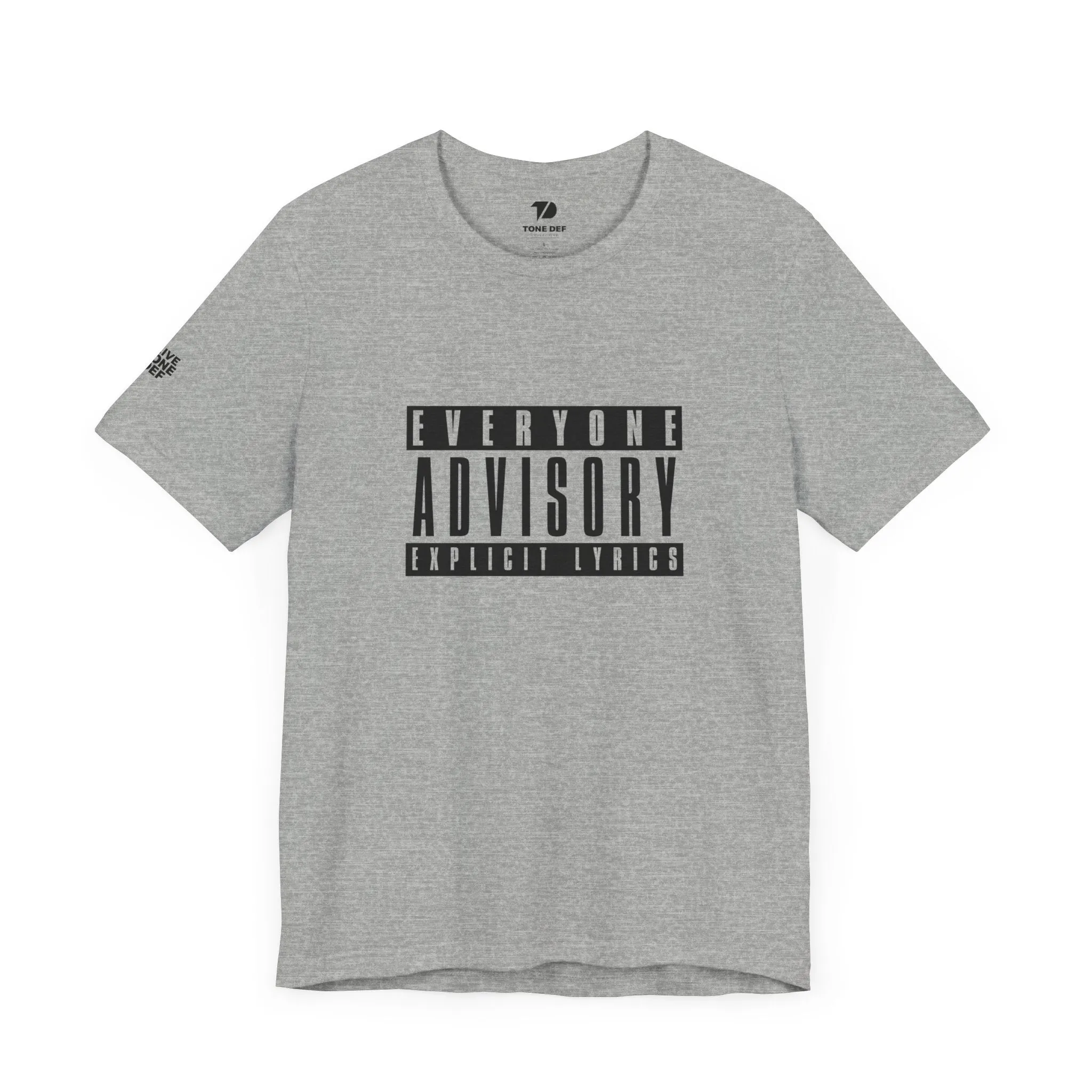 Everyone Advisory Explicit Lyrics - Unisex Jersey Short Sleeve Tee