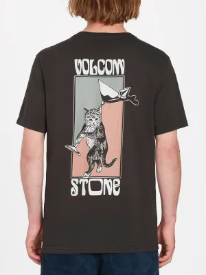 Feline T-Shirt - RINSED BLACK