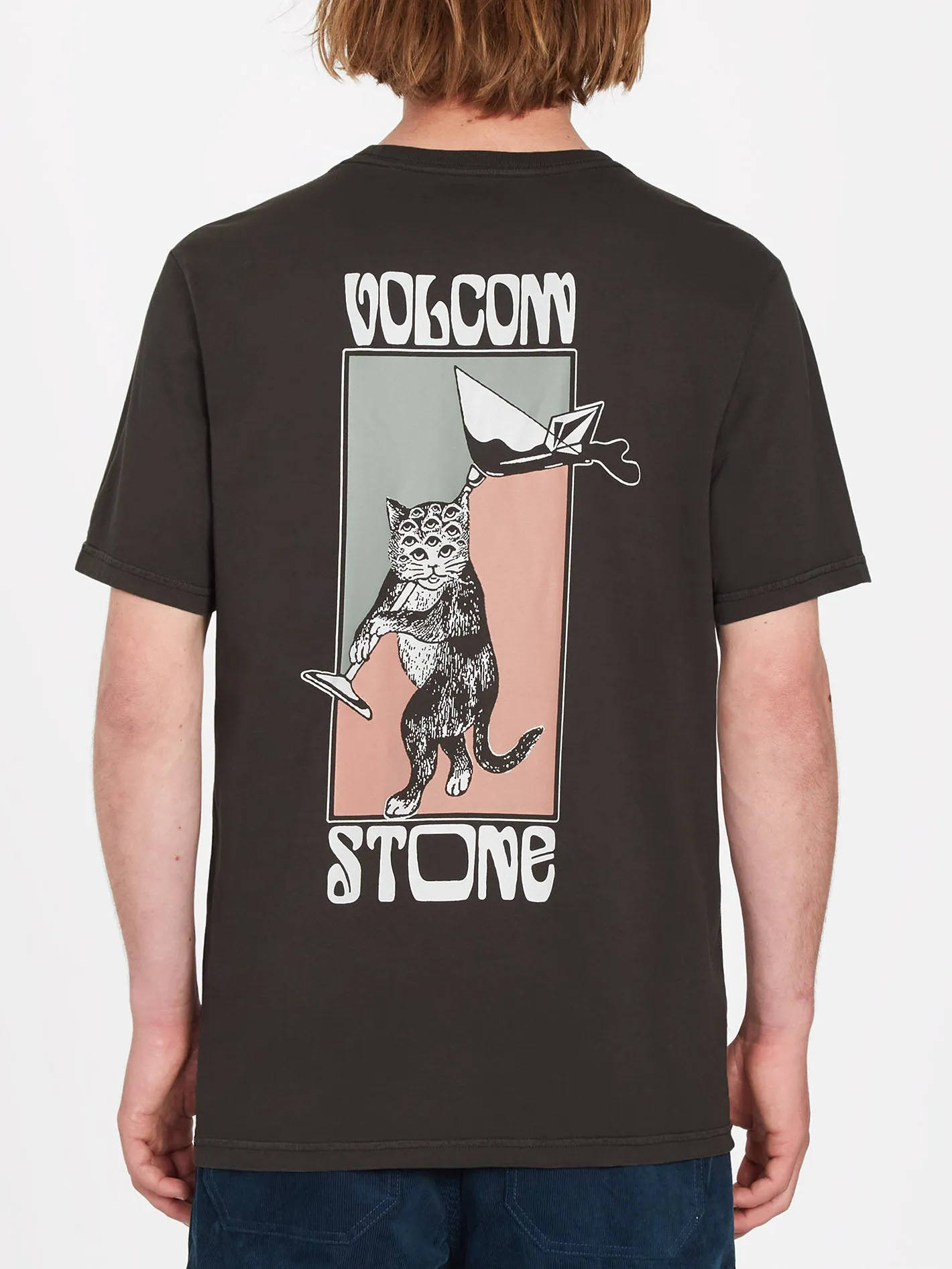 Feline T-Shirt - RINSED BLACK
