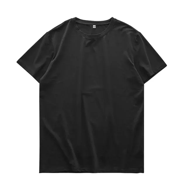 FitModa Herren Sommer Ice Silk Oversized T-Shirt