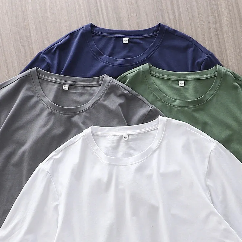 FitModa Herren Sommer Ice Silk Oversized T-Shirt