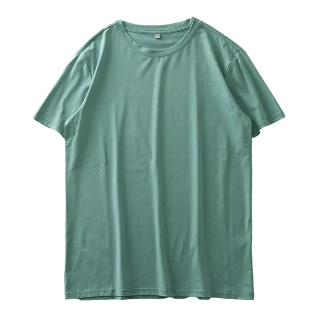 FitModa Herren Sommer Ice Silk Oversized T-Shirt
