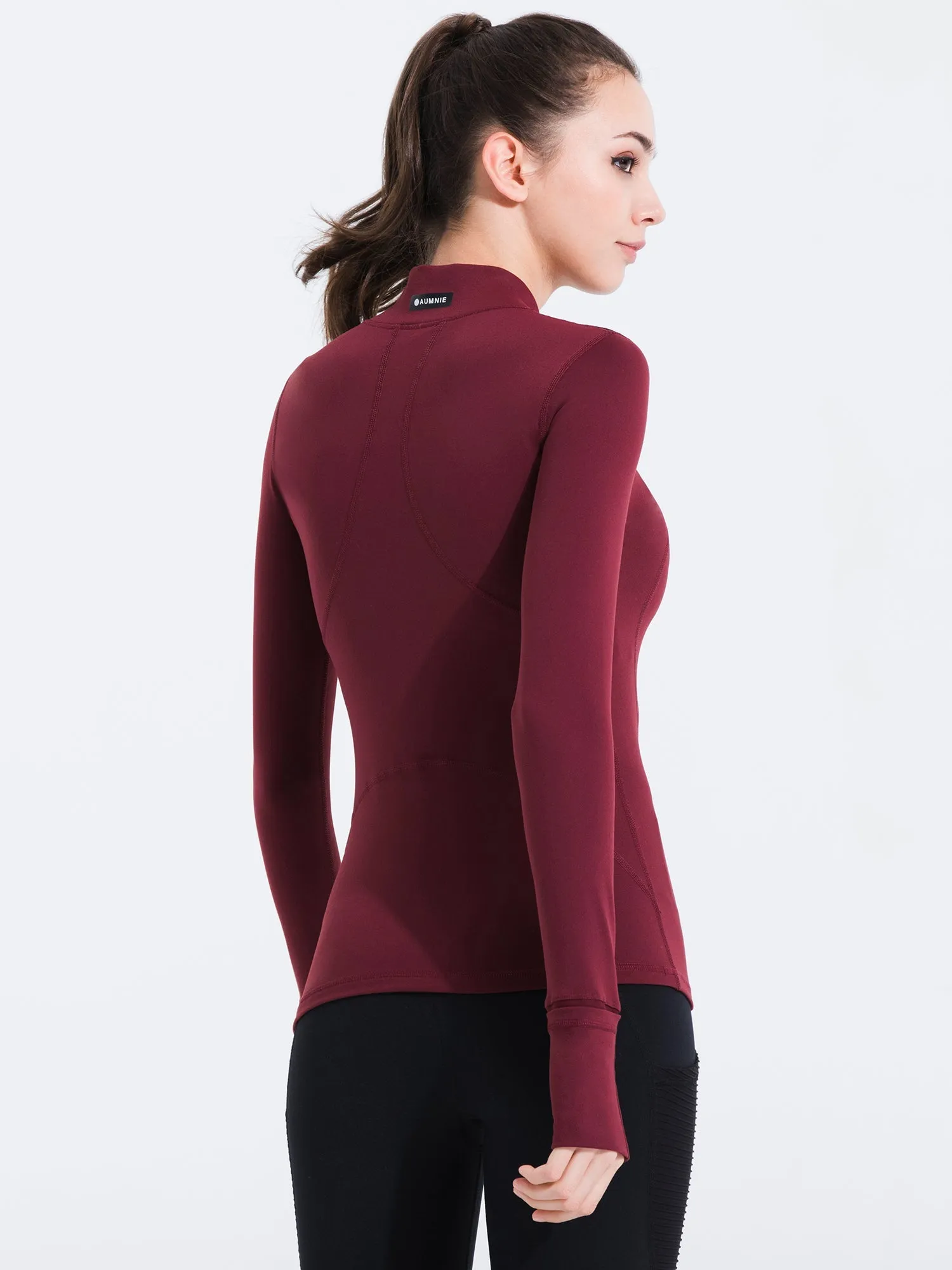 FLEX CURVE TEE, BORDEAUX