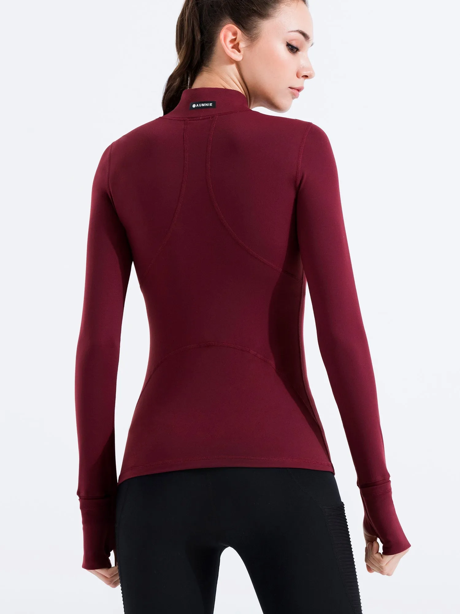 FLEX CURVE TEE, BORDEAUX
