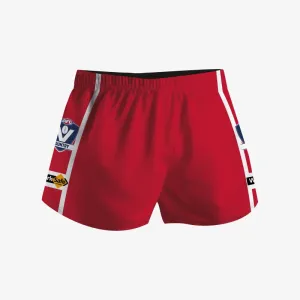 Footy Shorts - Red/White/Red