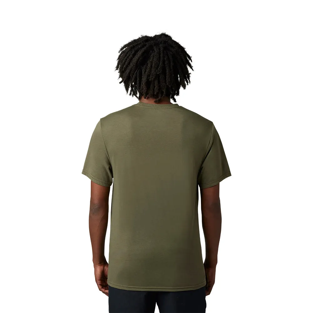 FOX AUXLRY SS TECH TEE [OLIVE GREEN]