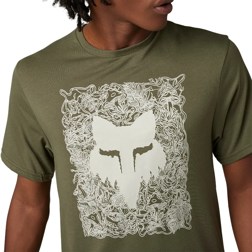 FOX AUXLRY SS TECH TEE [OLIVE GREEN]
