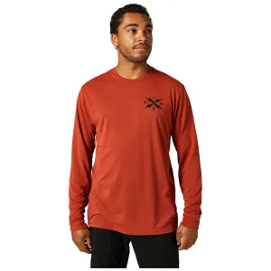 FOX CALIBRATED LS TECH TEE [RED CLAY]