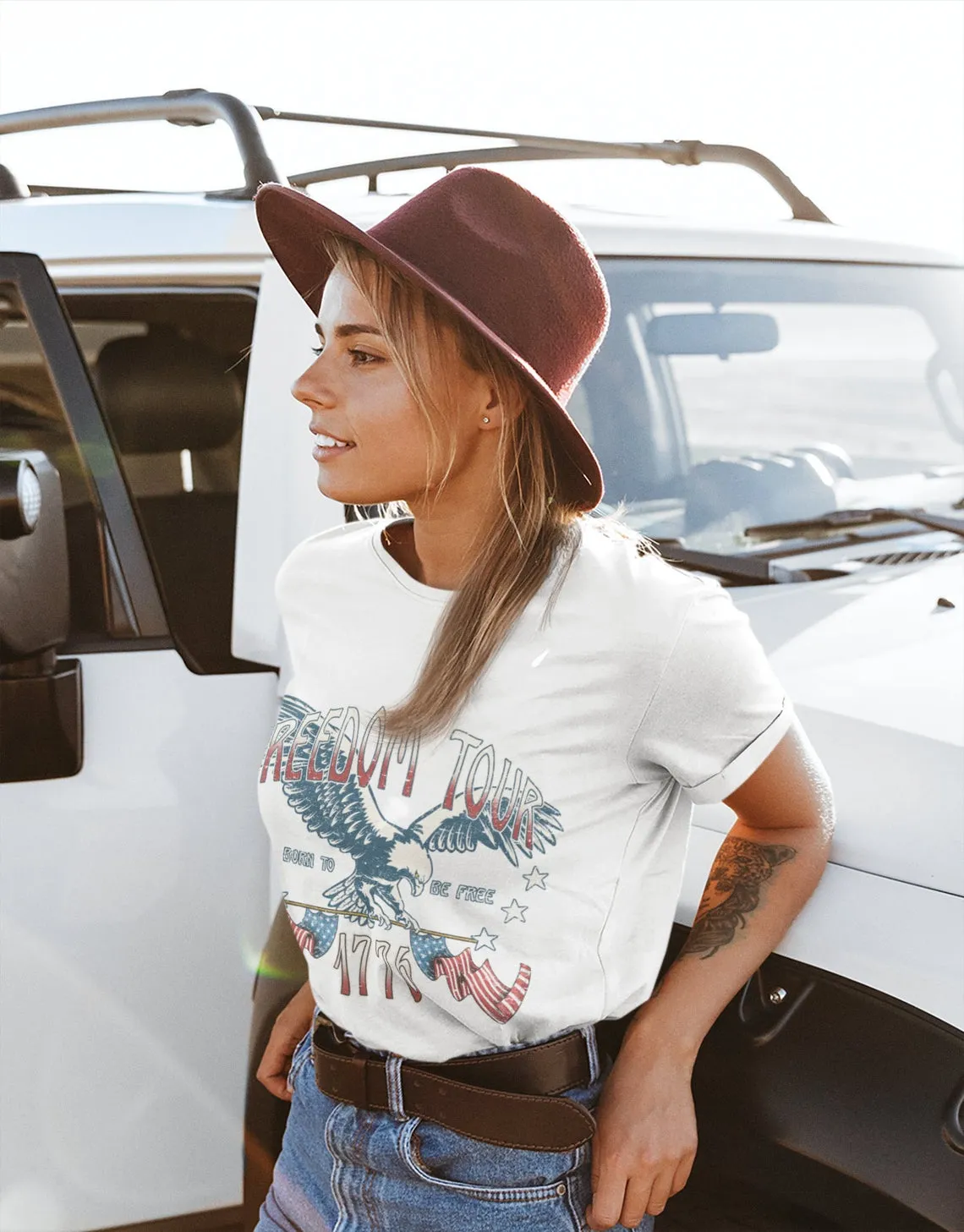 Freedom Tour Rocker Family Matching Shirts / Rocker Tees Memorial Day July 4th / Retro Style/ Toddler - Youth - Adult Sizing