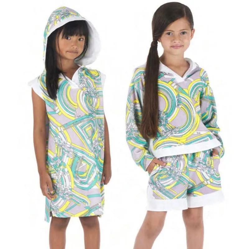 Girls Lilac Esploso Print Shorts