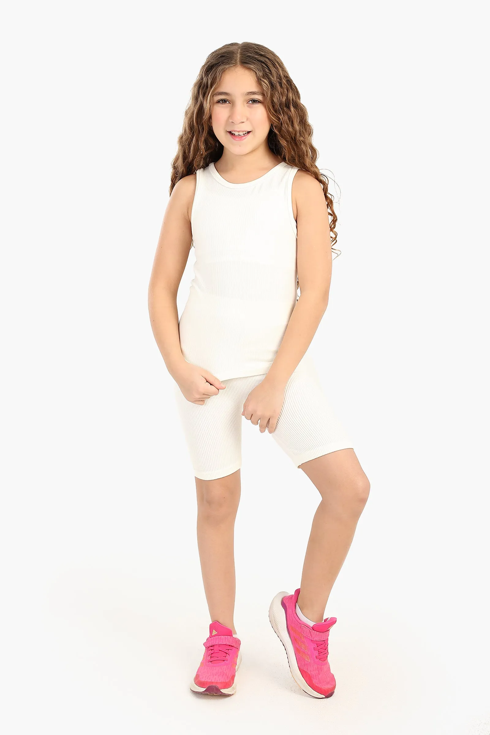 Girly Ribbed Cycling Shorts