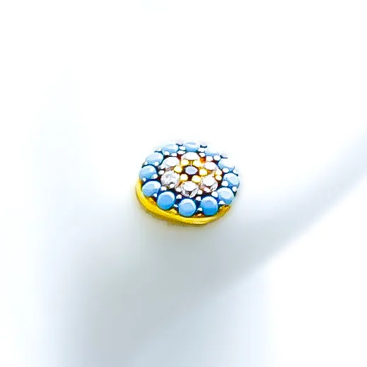 Glimmering Sophisticated 21k Gold Stone Tops