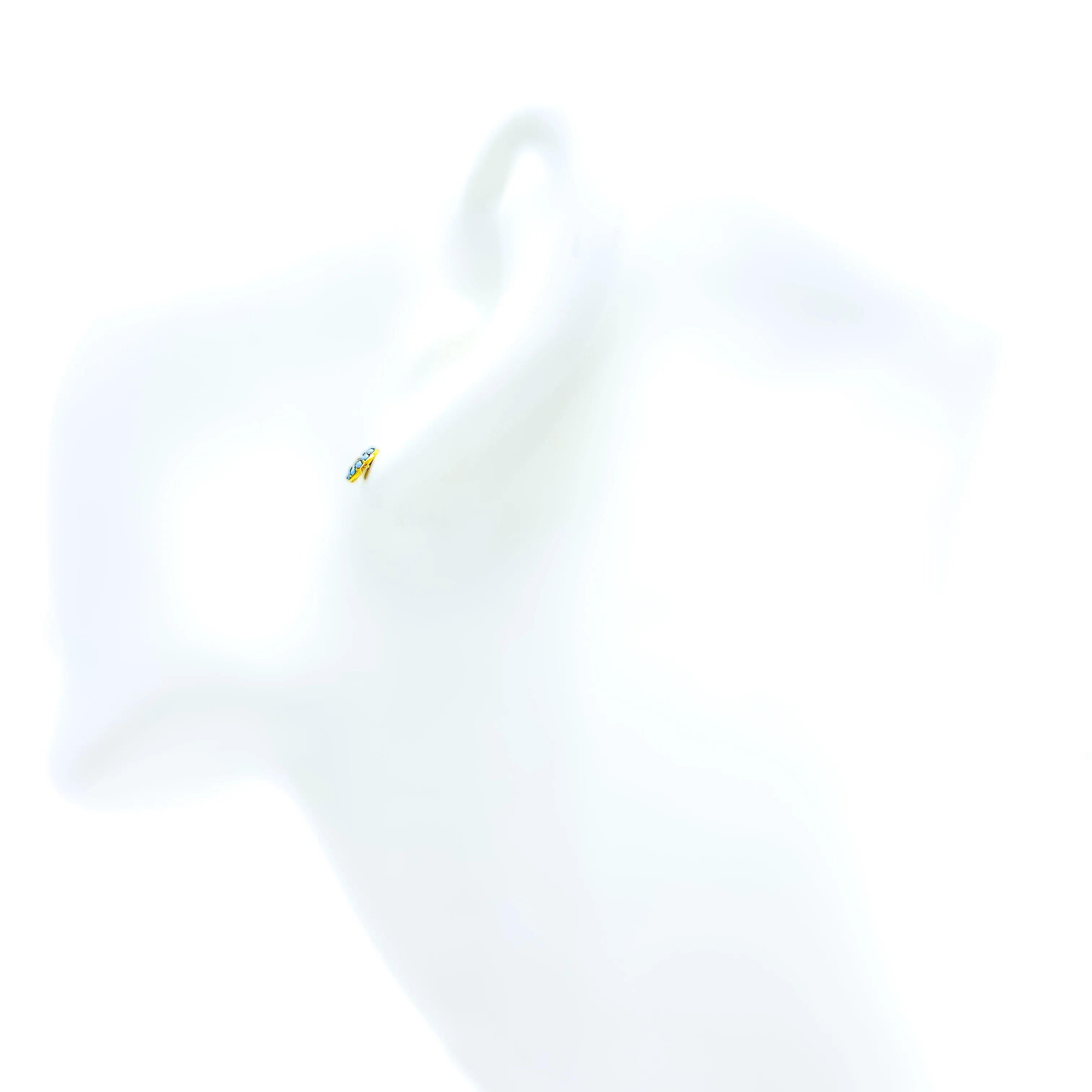 Glimmering Sophisticated 21k Gold Stone Tops