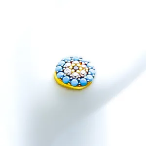 Glimmering Sophisticated 21k Gold Stone Tops