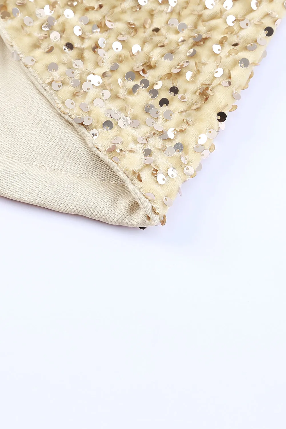 Glow Getter Sequin Cami – Adjustable Strap V-Neck Top