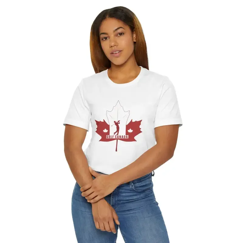 Golf Canada Unisex Jersey Tee for Canada Day Fun