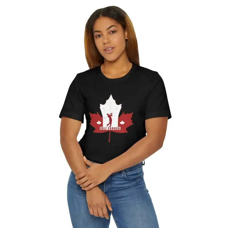 Golf Canada Unisex Jersey Tee for Canada Day Fun