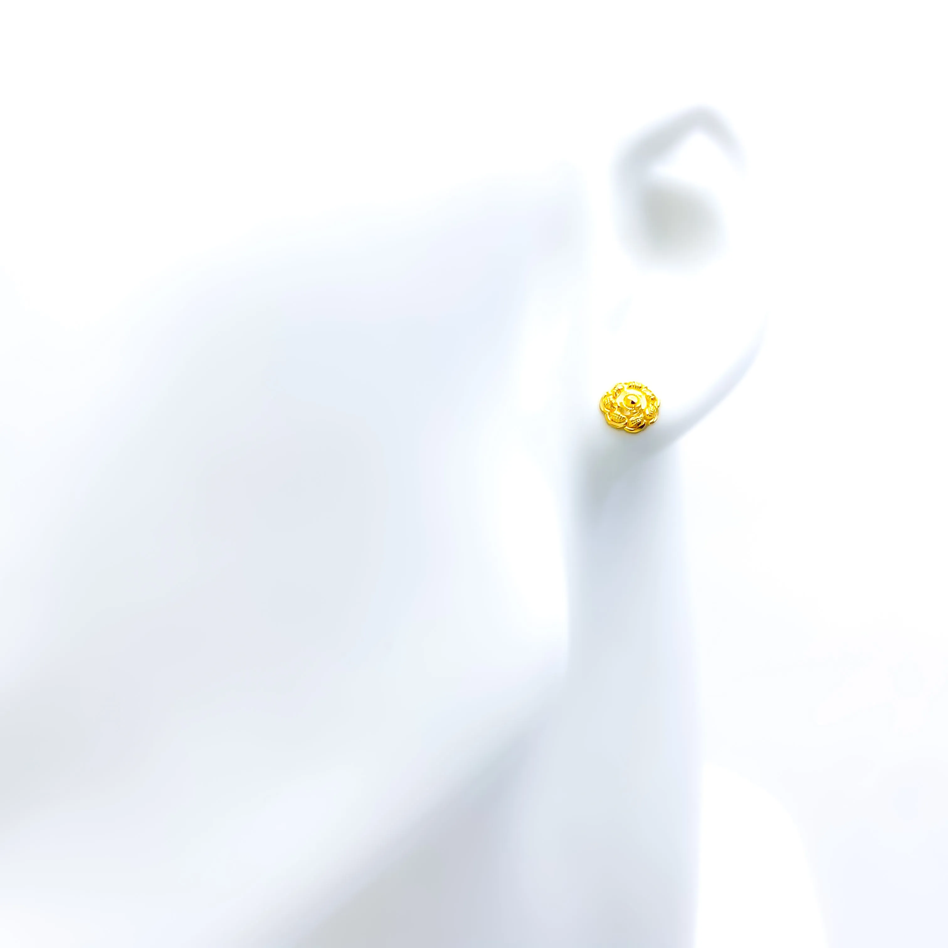 Gorgeous Floral 22k Gold Baby Earrings