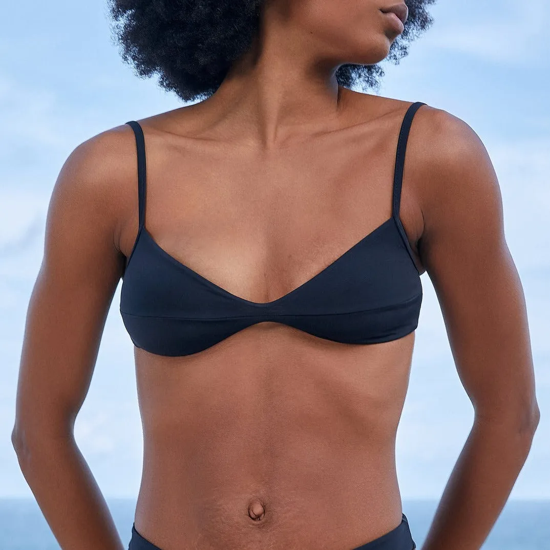 Haight: Monica Bikini Top - Black