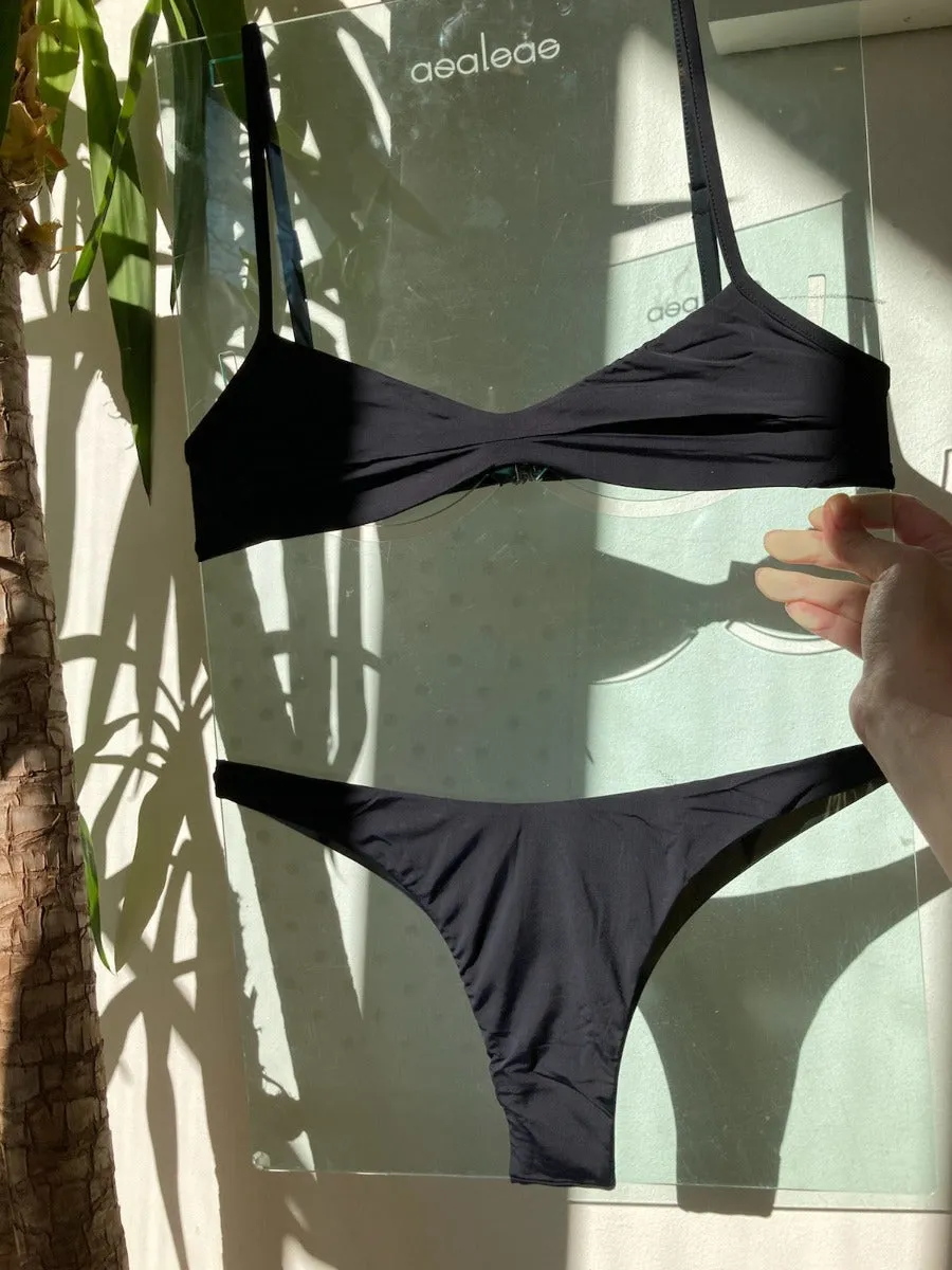 Haight: Monica Bikini Top - Black