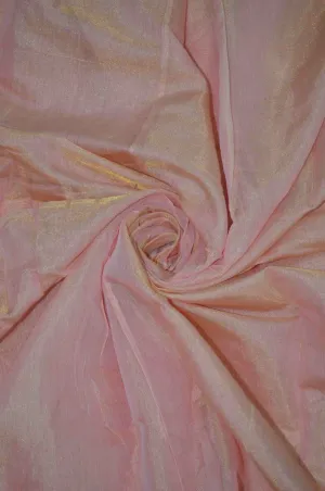 Handloom Pure Silk Chanderi Tissue Golden Zari Based Fabric