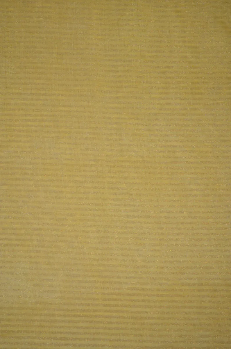Handloom Pure Silk Chanderi Tissue Golden Zari Based Striped Fabric