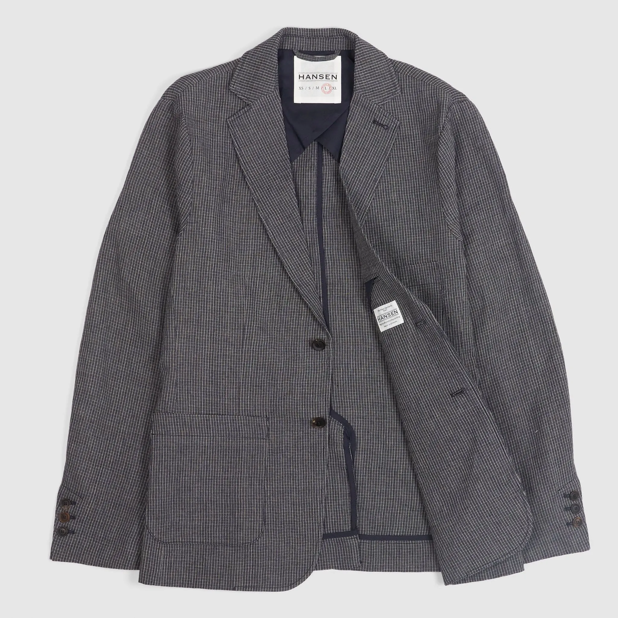 Hansen Dark Linen Blazer