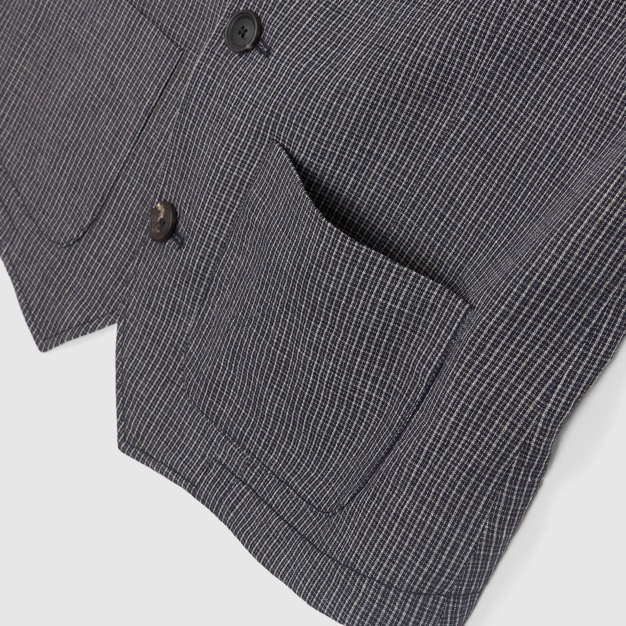 Hansen Dark Linen Vest