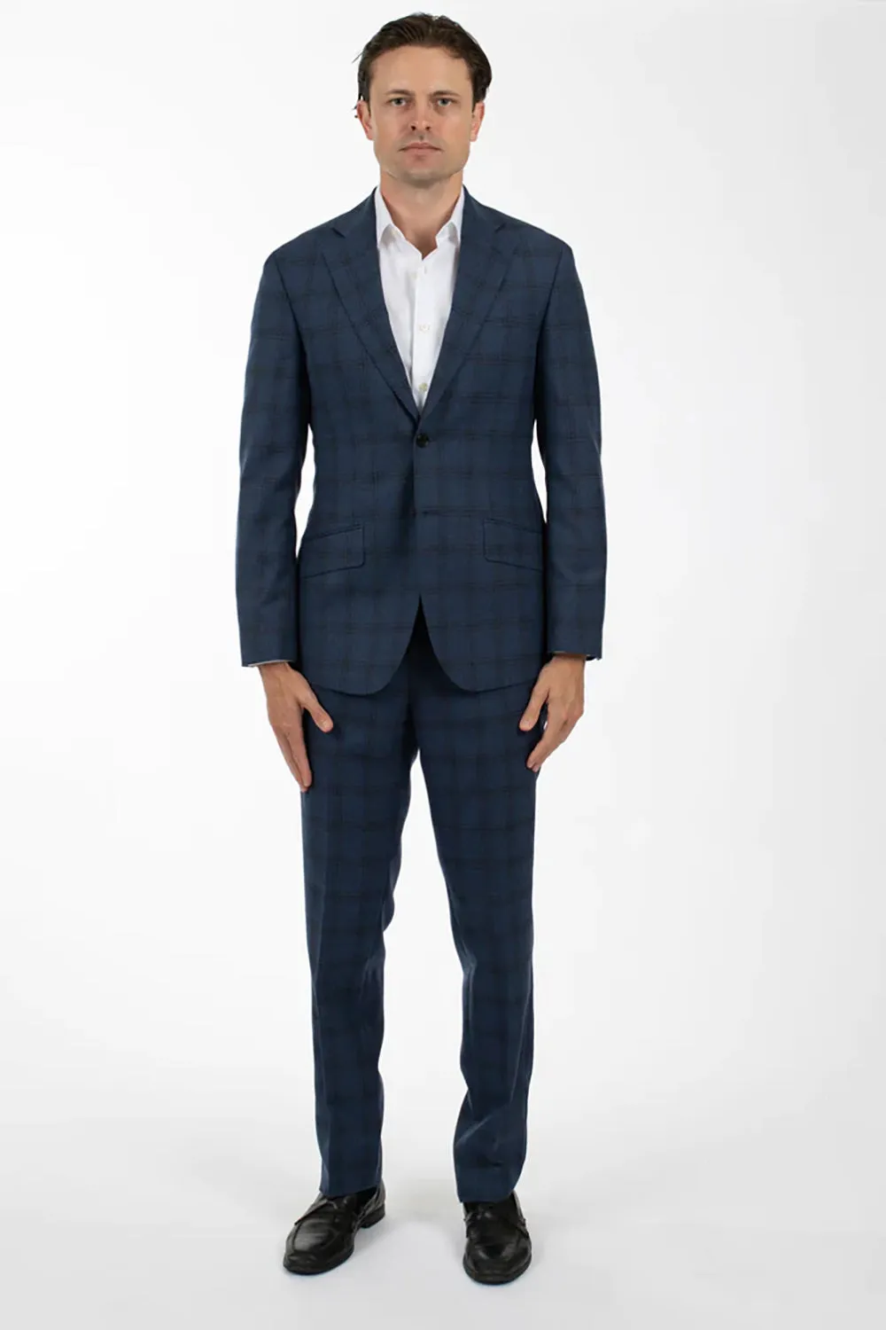 HARDY AMIES WINDOW PANE CHECK SUIT TROUSER PNT501