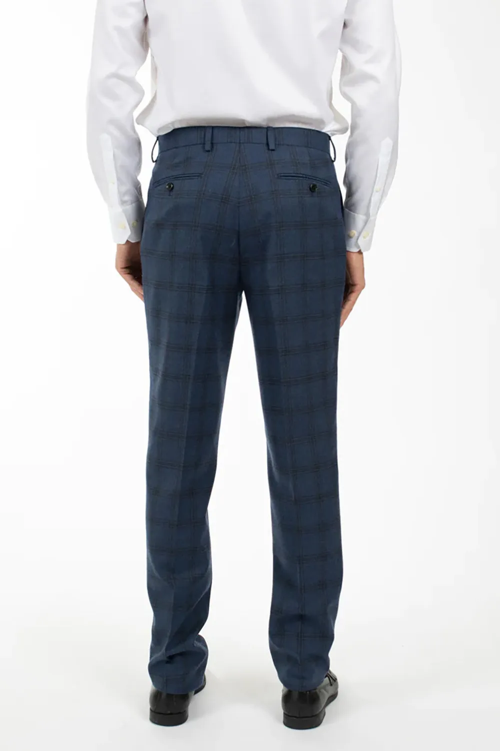 HARDY AMIES WINDOW PANE CHECK SUIT TROUSER PNT501