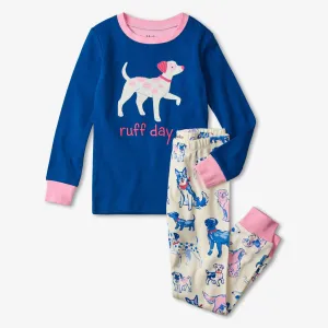Hatley 'Pink Pups' PJ Set