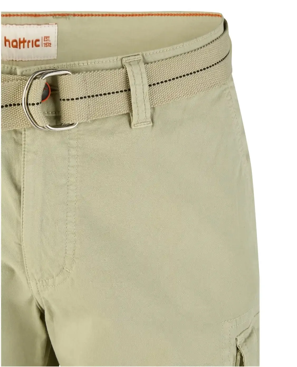 Hattric Mens Cargo Bermuda Shorts Khaki