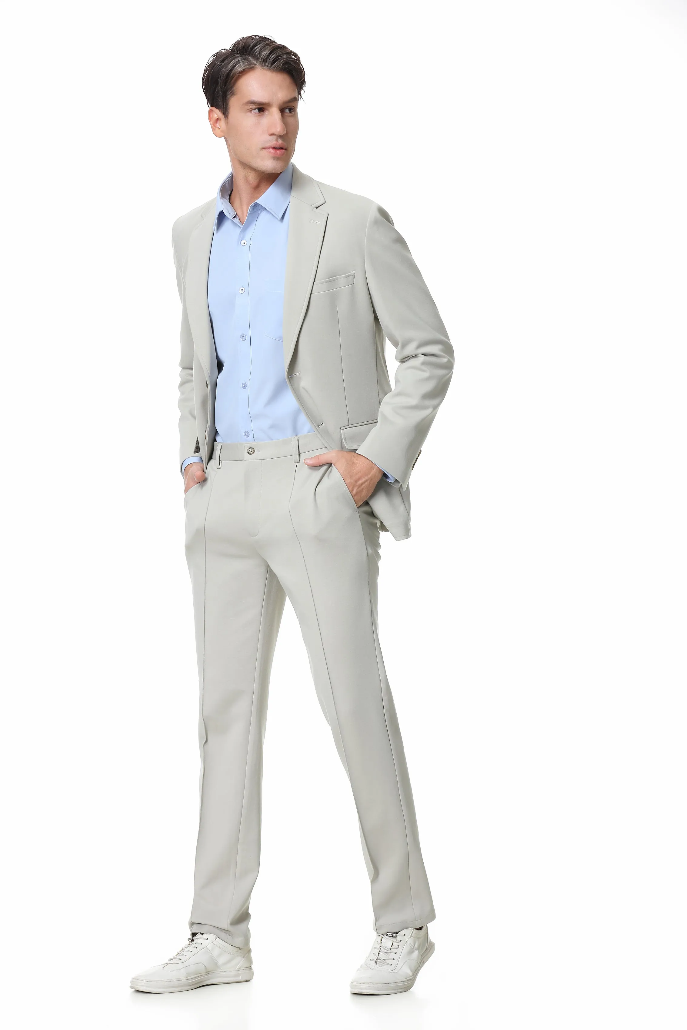 Hechter Paris X-Tech Stretch Suit Separate Beige Pant