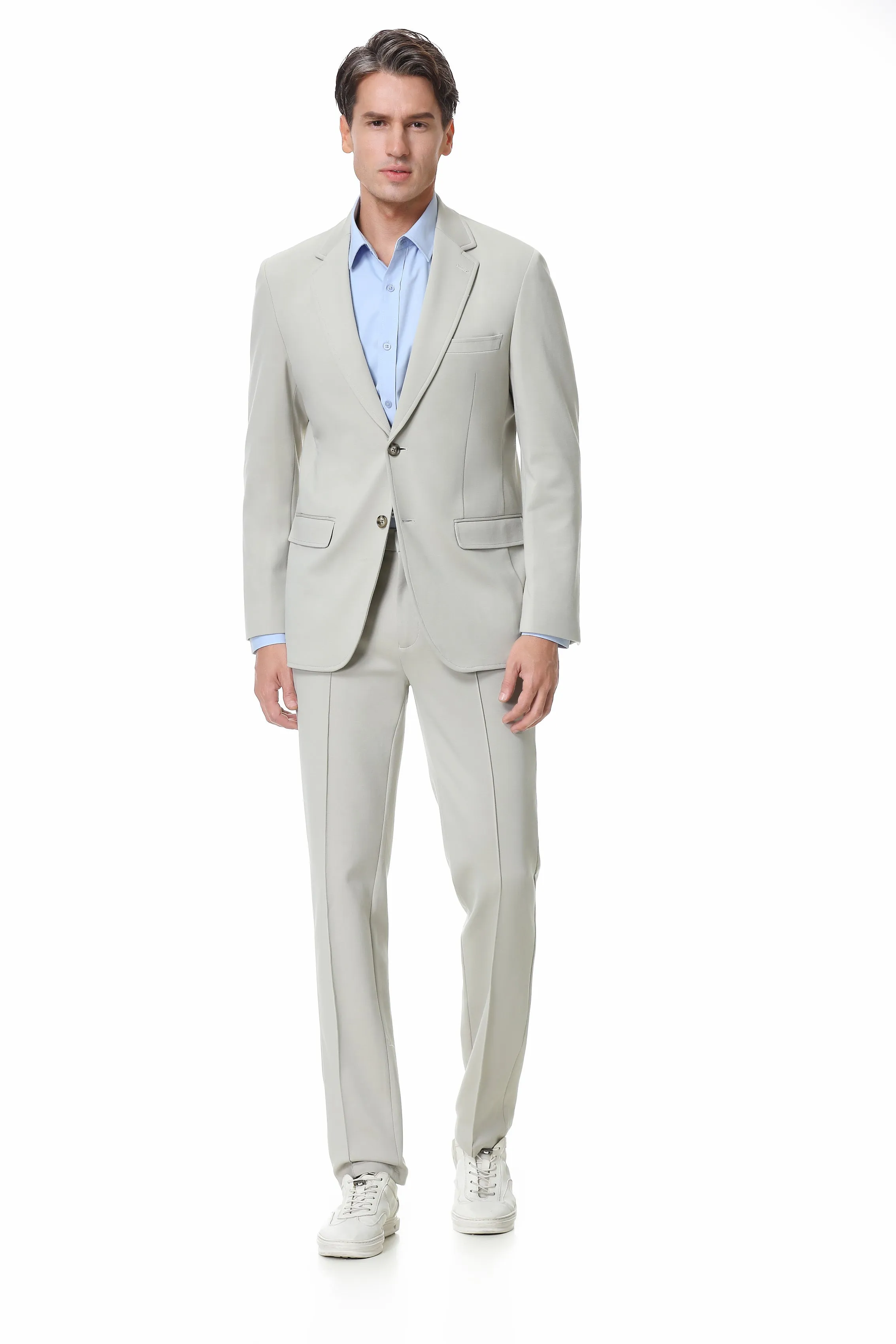 Hechter Paris X-Tech Stretch Suit Separate Beige Pant