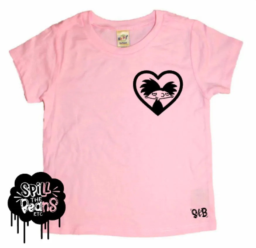 Hey Arnold Heart Throb Kids Tee