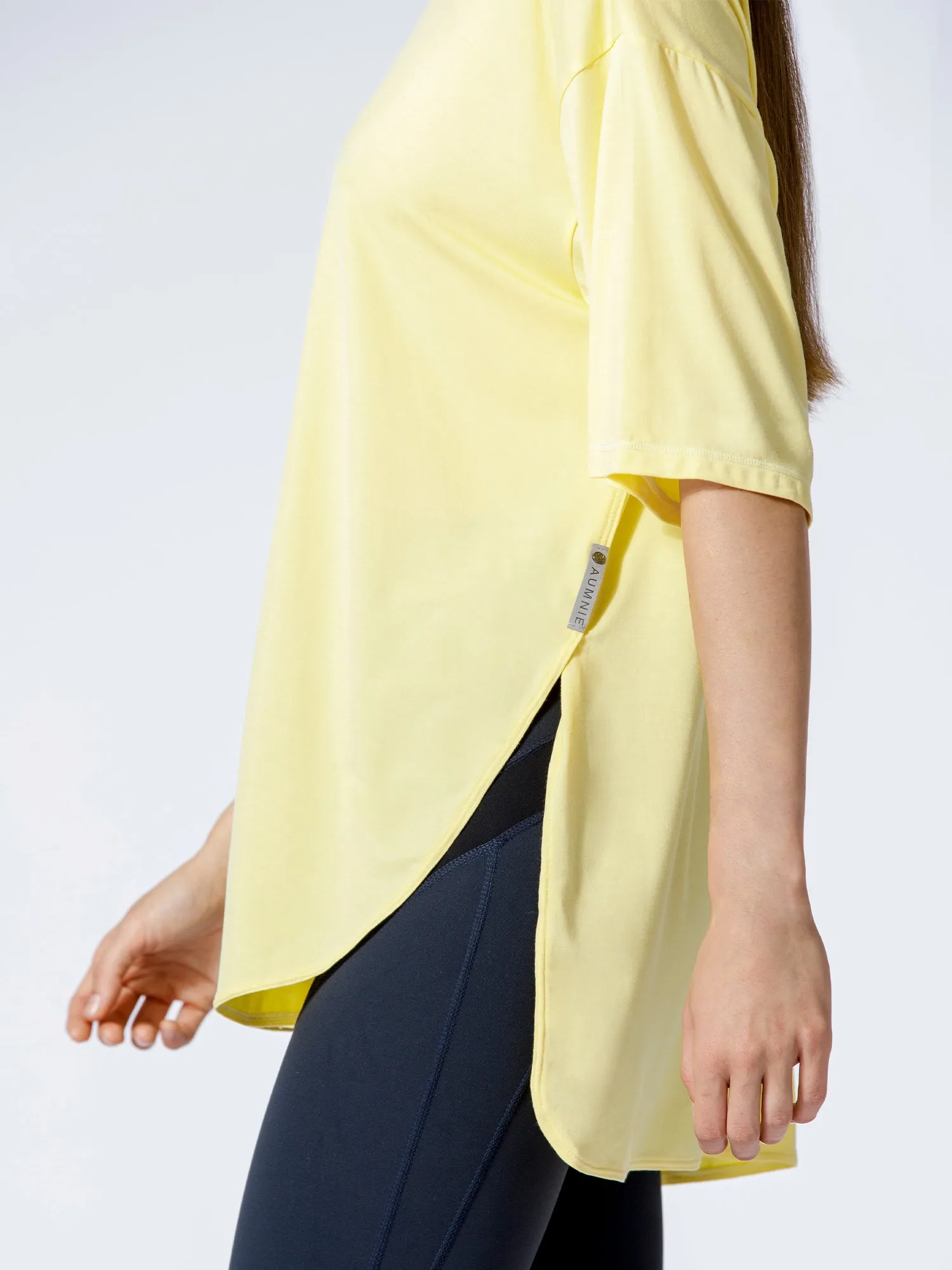 HI LO OVERSIZE TEE, JASMINE