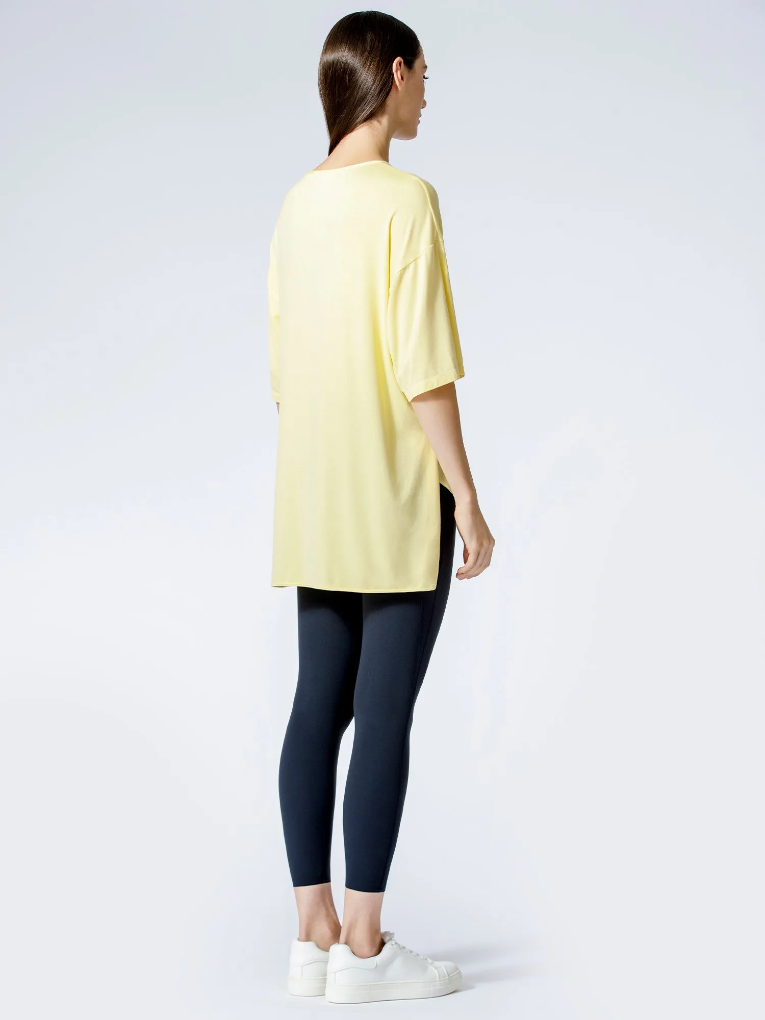 HI LO OVERSIZE TEE, JASMINE