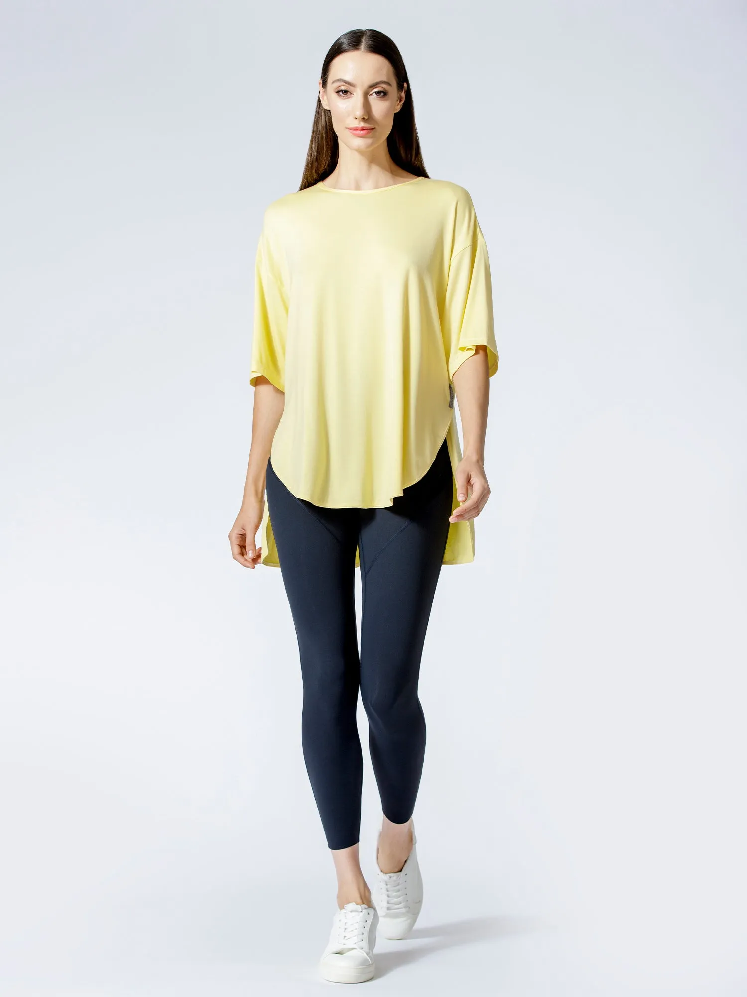 HI LO OVERSIZE TEE, JASMINE