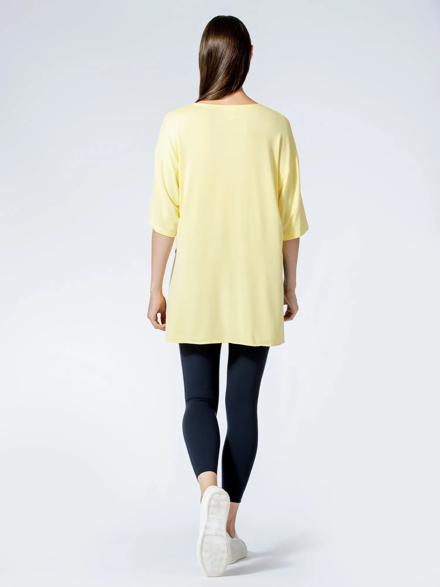 HI LO OVERSIZE TEE, JASMINE