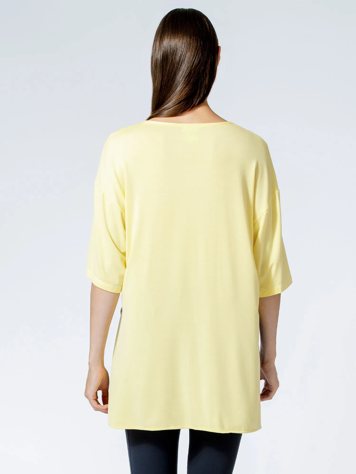HI LO OVERSIZE TEE, JASMINE