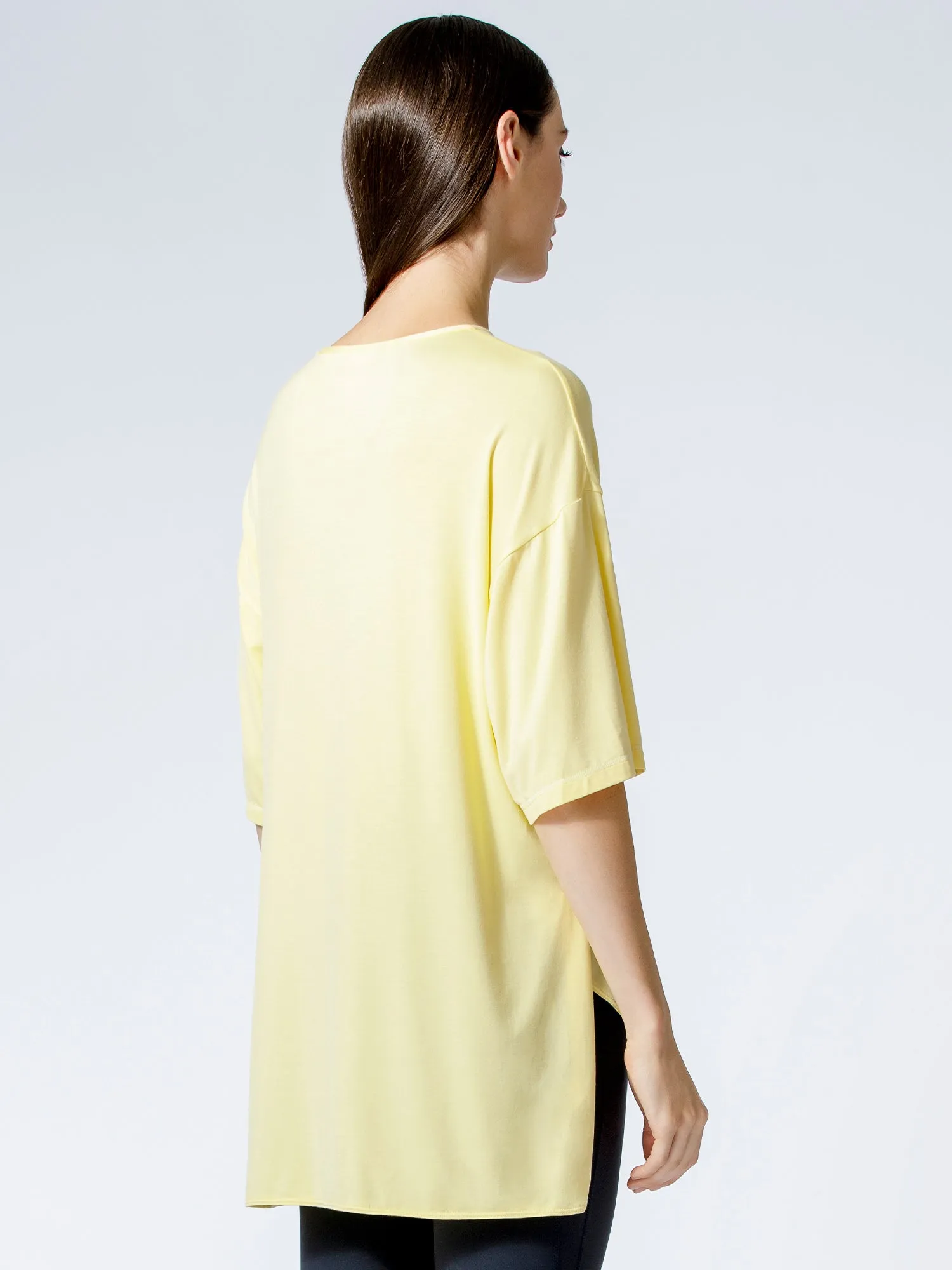 HI LO OVERSIZE TEE, JASMINE