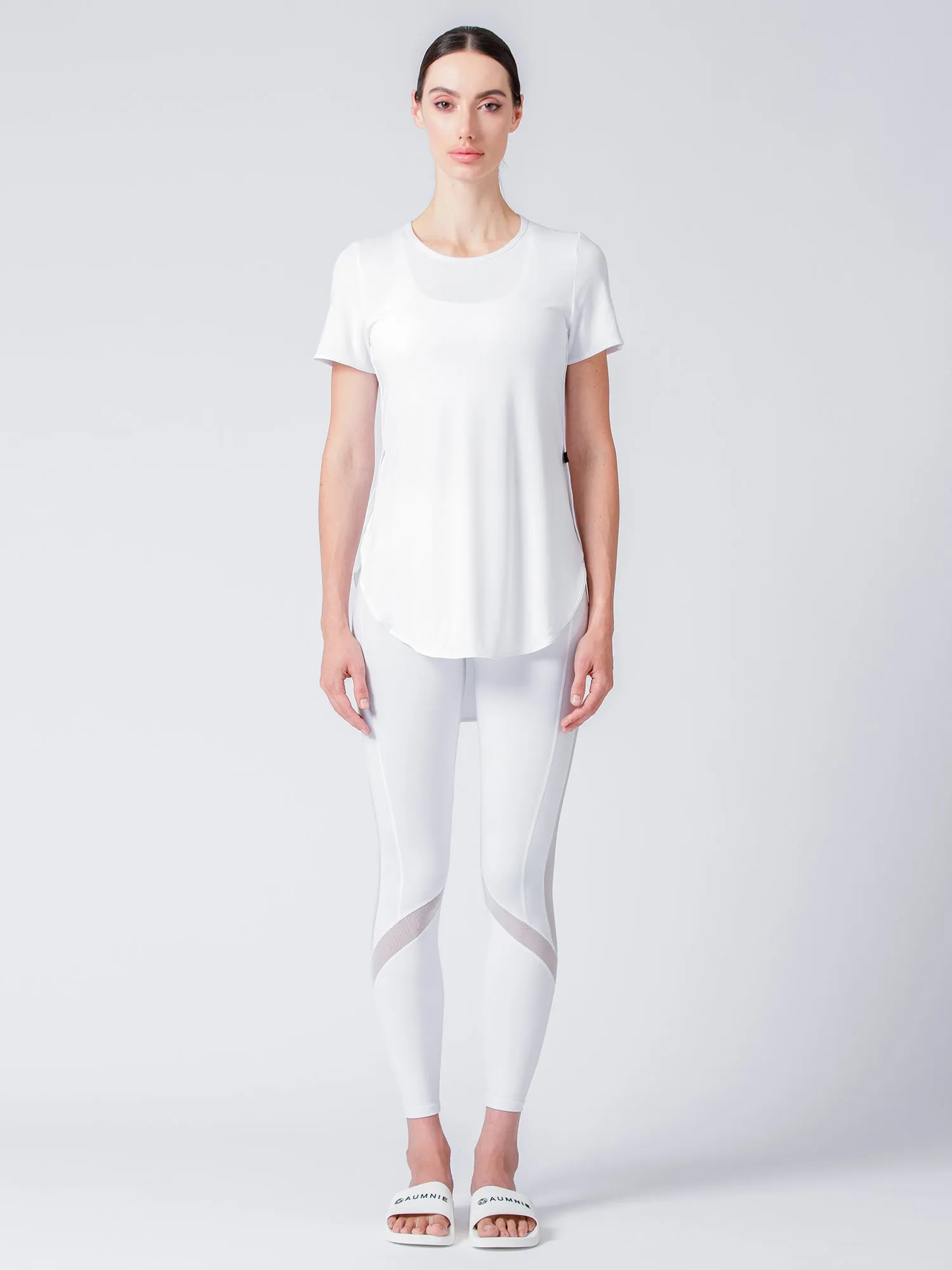 HI LO SPLIT SIDE TEE