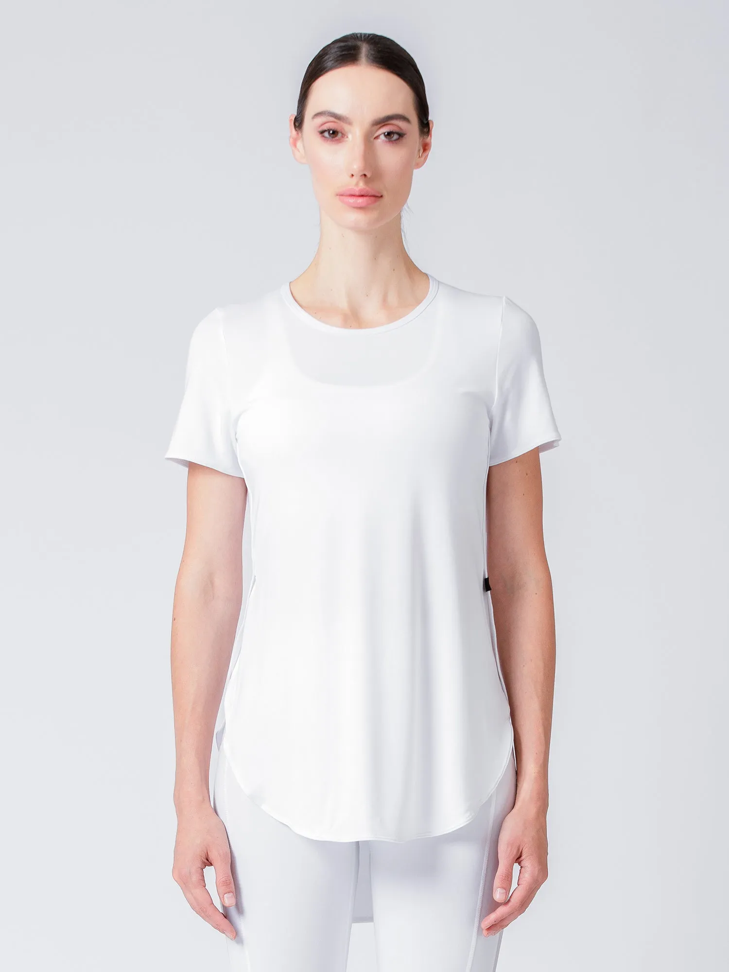 HI LO SPLIT SIDE TEE