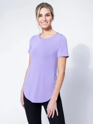 HI LO SPLIT SIDE TEE