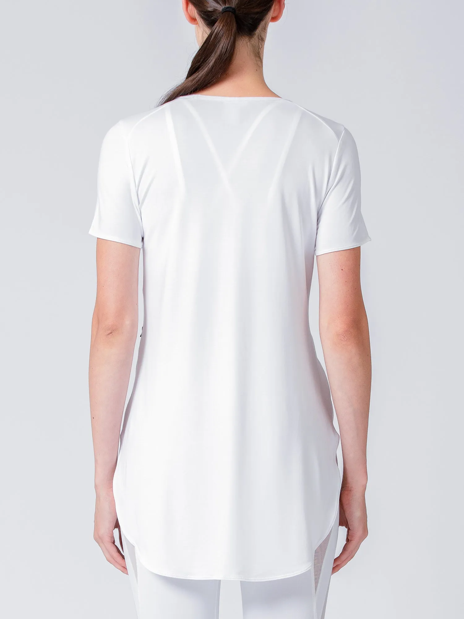 HI LO SPLIT SIDE TEE