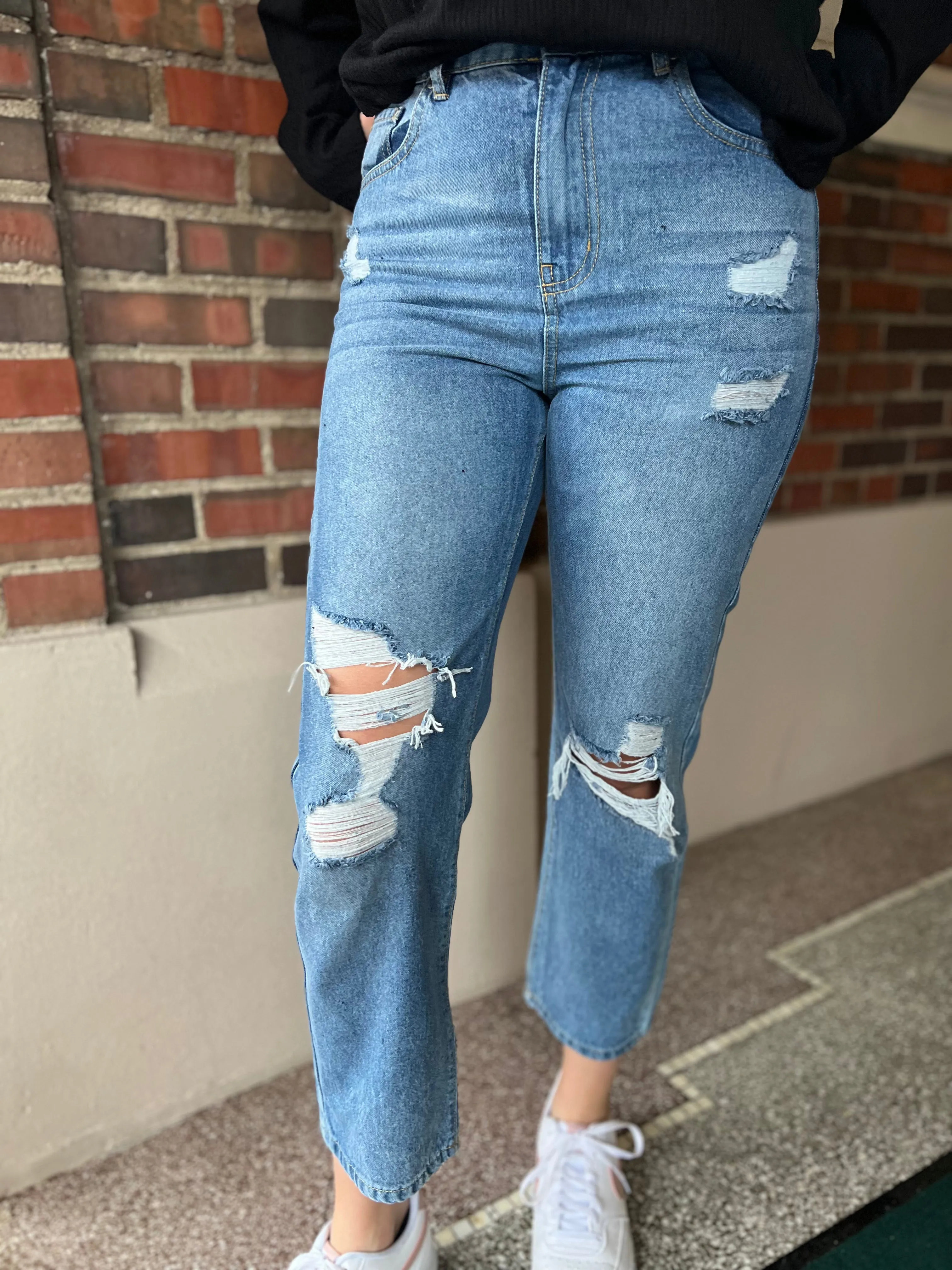 High Rise Slim Straight