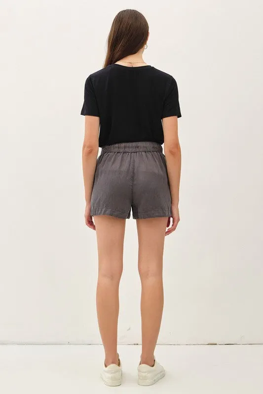 High Rise Tencel Short
