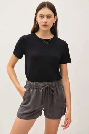 High Rise Tencel Short