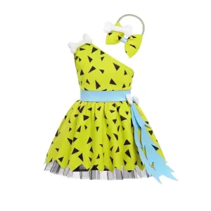 Historical Cavegirl Mesh Tulle Dress Up Princess