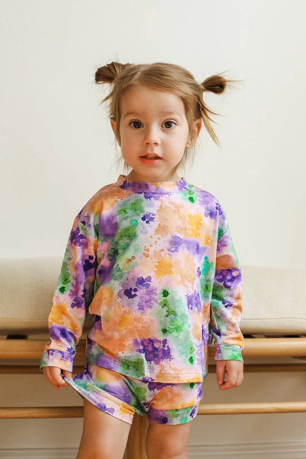 Ink Splat Bamboo Sweatshirt Set